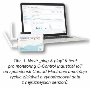 Obr. 1 Nové „plug & play“ řešení pro monitoring C-Control Industrial IoT od společnosti Conrad Electronic